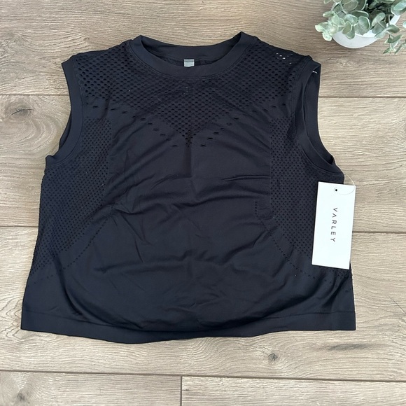 NWT Varley Black Muscle Tee Women's Size XXS/XS - Picture 1 of 7